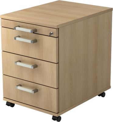 Caisson à tiroirs Hammerbacher VAC30 Imitation chêne 428 x 580 x 590 mm