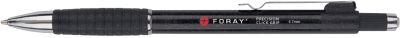 Porte-mine Foray Precision Click Grip HB 0.7 mm Noir