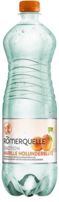 D'eau minérale Römerquelle Emotion Abricot et fleur de sureau 6 Bouteilles de 1 L