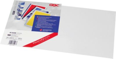 Couvertures de reliure HiClear GBC A3 PVC 0.2 mm Transparent 100 Unités