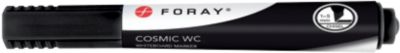 Marqueur pour tableau blanc Foray Cosmic WC Large Pointe Biseautée Noir