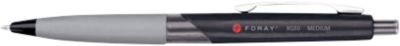 Stylo bille rétractable Foray XG50 Noir Rétractable