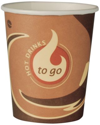 Gobelets jetables PAPSTAR To Go Carton 180 ml Marron 80 Unités