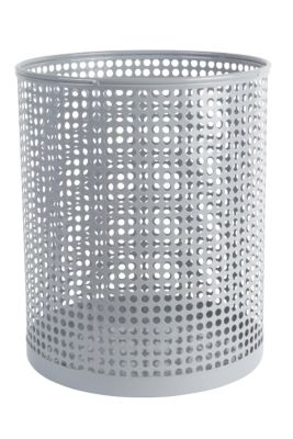 Corbeille à papier Foray Acier, plastique Gris 24 x 29 cm