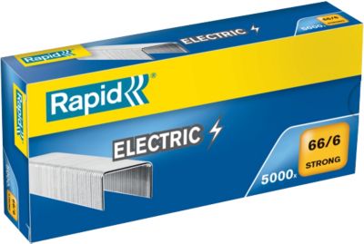 Agrafes Rapid Strong électrique 66/6 24867800 galvanisées 5 000 Unités