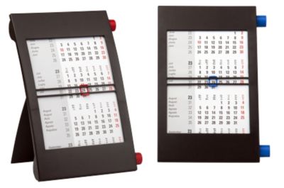 Calendrier de bureau Simplex trimestriel Simply 2021 Noir, rouge