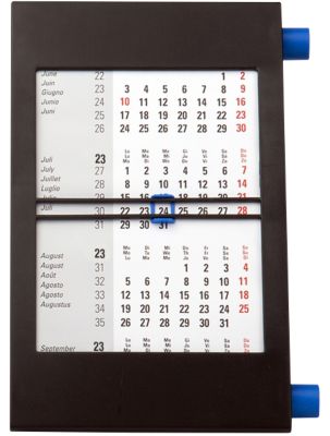 Calendrier de bureau Simplex trimestriel Simply 2021 Noir, Bleu