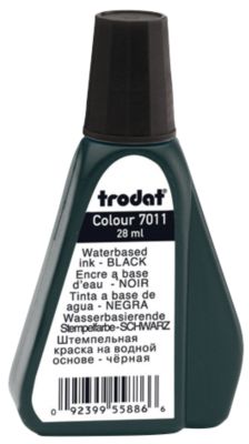 Encre pour tampon Trodat 7011 Noir 7 x 11 cm pour Tampons de bureau 28 ml