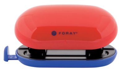 Perforateur Foray Generation Rouge, bleu 10 feuilles 2 trous