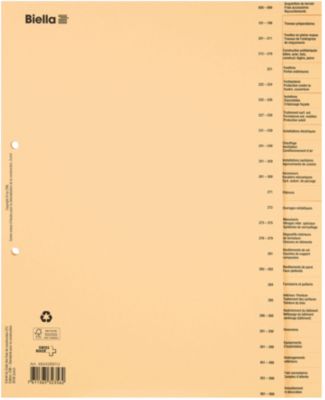 Registre spécial construction Biella 180 g/m² A4 XL 26 intercalaires