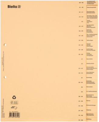Registre spécial construction Biella papier 180 g/m² A4 XL 26 intercalaires