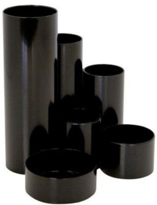 Organiseur de bureau M&M 6 compartiments Noir 15 cm