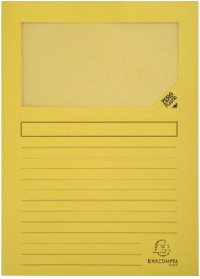 Farde à fenêtre Exacompta Forever A4 Jaune Carte recyclée 22 x 31 cm 100 Unités
