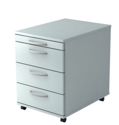 Caisson à tiroirs Hammerbacher 1606 BO Gris clair 428 x 580 x 590 mm