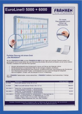 Présentoir Franken X-tra!Line A3 Bleu 5 Unités