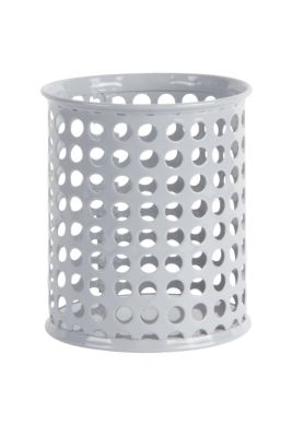 Pot à crayons Foray Acier, plastique Gris 8 x 9,5 x 9,5 cm
