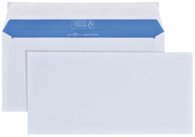 Enveloppes Hermes 30000606 DL+ 80 g/m² Blanc Sans Fenêtre Bande adhésive 500 Unités