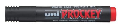 Marqueur pour chevalet de conférence UNI-BALL Prockey PM 126 Moyenne Pointe Biseautée Rouge 12 Unités