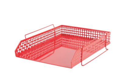 Corbeille à courrier Foray Acier + poudre de plastique Rouge A4 26,3 x 31,2 x 7,5 cm