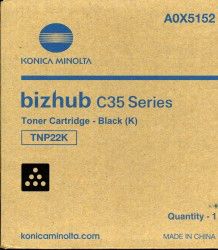 Toner Konica Minolta D'origine TNP22K Noir A0X5152