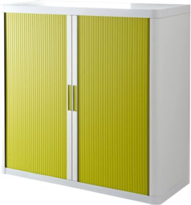 Armoire à portes rideaux Paperflow Blanc, vert 1 100 x 415 x 1 040 mm