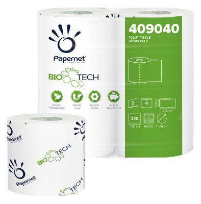Papier toilette Papernet 409040 2 épaisseurs 4 Rouleaux de 250 Feuilles