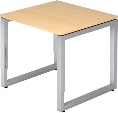 Bureau Hammerbacher VRS08/3 R-Serie Imitation érable 800 x 800 x 850 x 650 - 850 mm