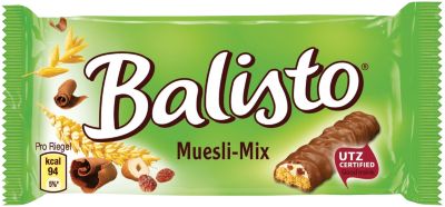 Barres chocolatées Balisto Muesli Mix 20 Unités de 37 g