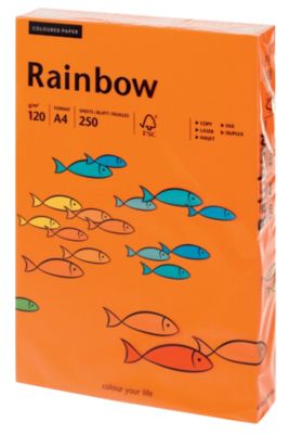 Papier copieur de couleur Xeroffset A4 120 g/m² Orange 250 Feuilles