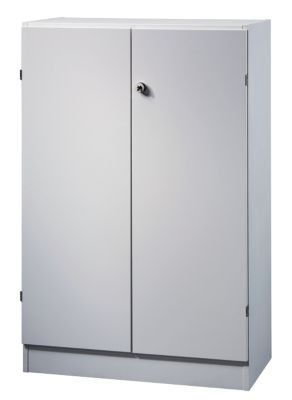 Armoire basse Hammerbacher Gris clair 800 x 420 x 1'270 mm