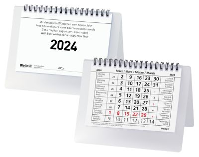 Bloc mensuel de table Desktop Basic 1 Mois par page 2021 Translucide