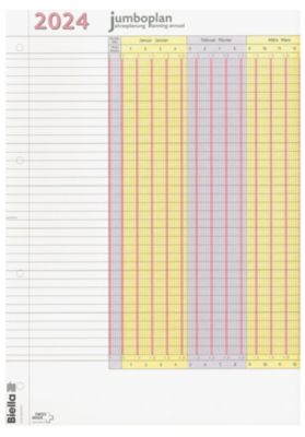 Planificateur Biella Jumboplan 2021 Blanc