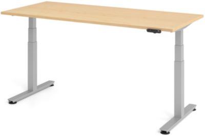 Bureau assis-debout Hammerbacher Ergonomic Aktiv XDSM 19/3/S Imitation érable 1 800 x 800 x 635 mm