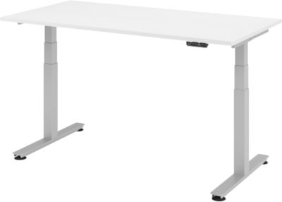 Bureau assis-debout Hammerbacher Ergonomic Aktiv XDSM 19/W/S Blanc 1 800 x 800 x 635 mm