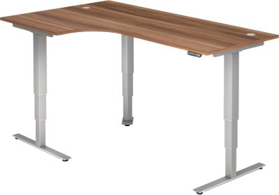 Bureau assis-debout Hammerbacher Ergonomic Aktiv XDSM 82/Z/S Prune 2 000 x 1 200 x 635 mm