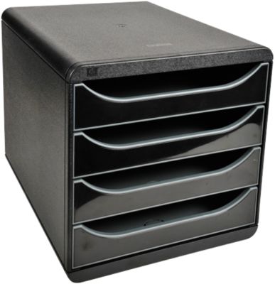 Module à tiroirs Dauphin Classic Noir, gris 26,7 x 34,7 x 27,8 cm