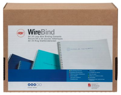 Reliures à anneaux Métal GBC Argenté 9.5 mm 70 Feuilles A4 100 Unités