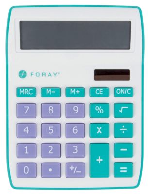 Calculatrice de bureau Foray Generation 10 chiffres Violet
