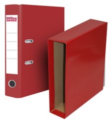 Archivador con cajetin Office Depot Folio rojo | Viking