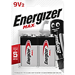 Batterie alcaline Energizer Max 9V 2 unità
