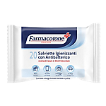 Busta da 20 salviette igienizzanti con antibatterico Farmacotone