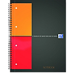 Blocchi spiralati OXFORD International Notebook Nero, Arancione A quadretti 4 fori A4+ 21 (l) x 29,7 (h) cm 80 g