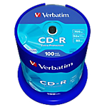 CD R Verbatim 52x 700 mb 100 unità