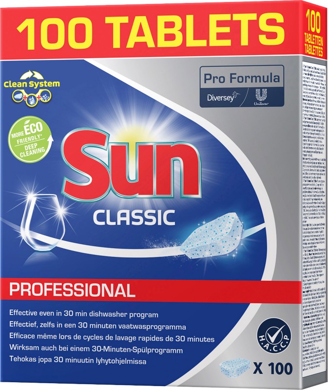 Sun Classic Spülmaschinentabs 100 Stück