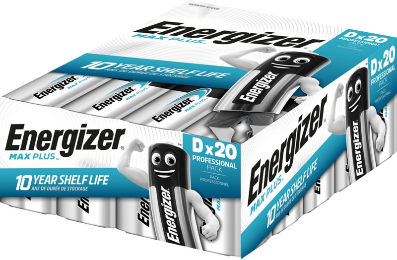 Energizer D Alkali-Batterien Max Plus LR20 1,5 V 20 Stück