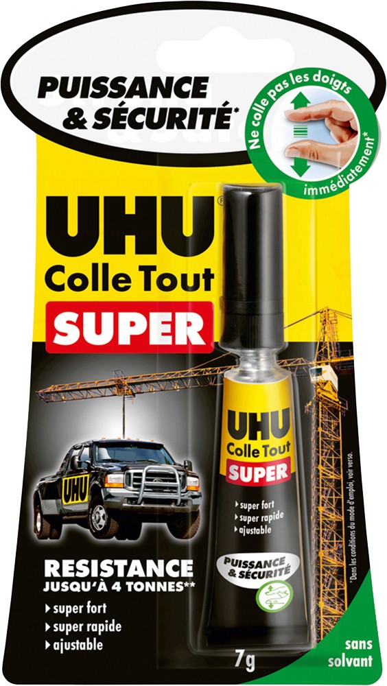 Uhu Super Glue Permanent Gel Transparent 7 G
