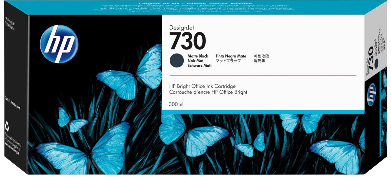 Hp 730 Original Ink Cartridge P2v71a Matte Black