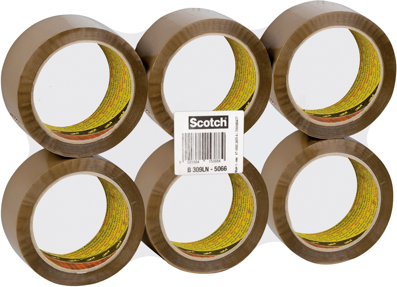 Scotch 309 Low Noise Buff Packaging Tape 48Mmx66m Pk6 - Image 5
