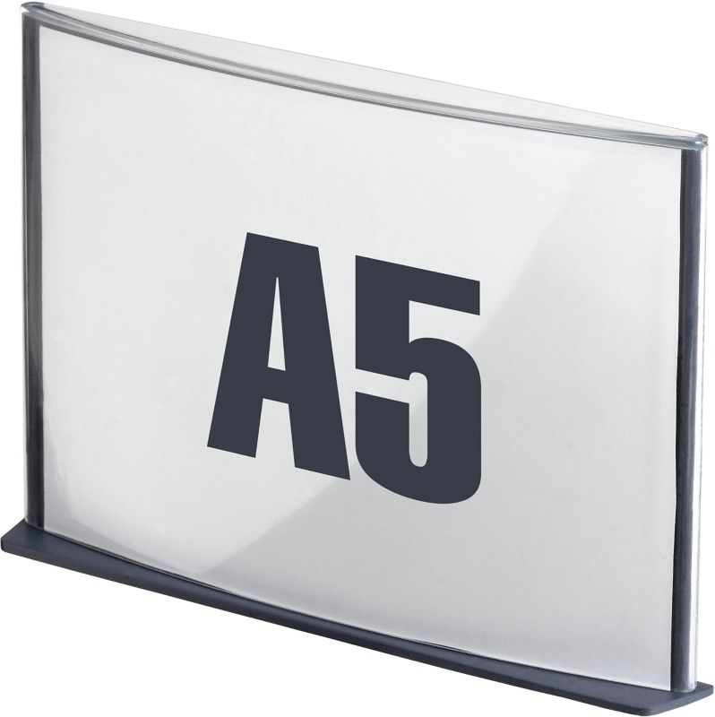 Paperflow DIN A5 Informationsschild Grau Haftend PS (Polystyrol) 19SA5.11 23 (B) x 16 (H) cm