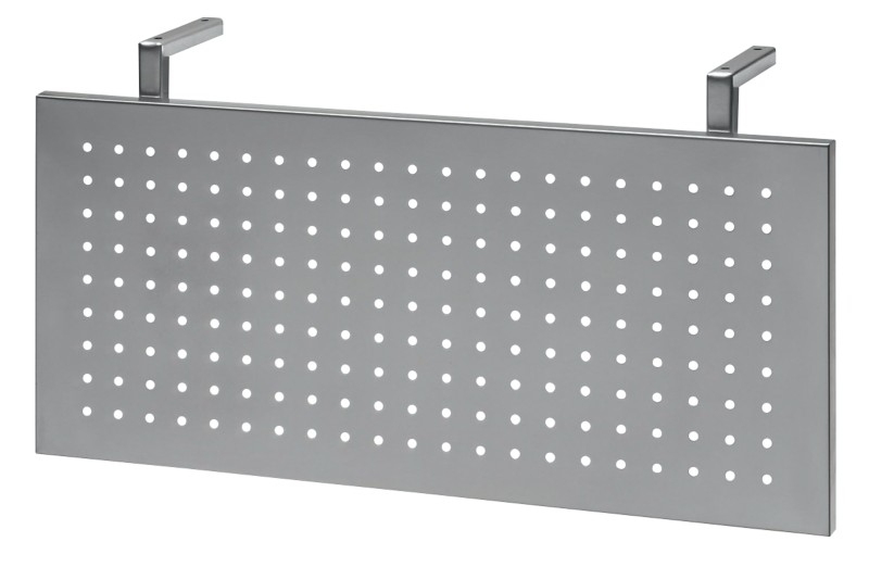 Hammerbacher Sichtblende mit Aufbau Silber 1.082 x 350 mm